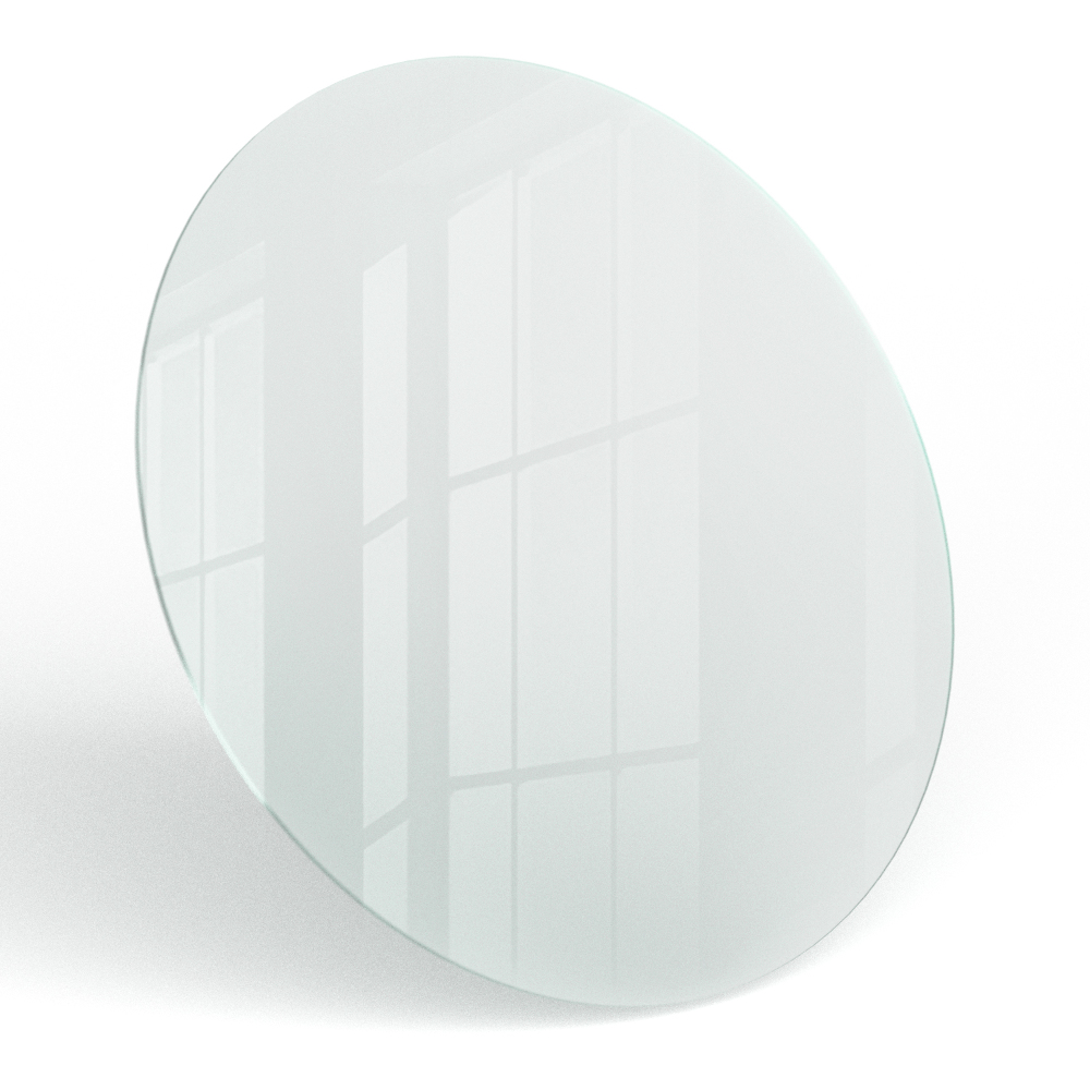 Okrągły półprzezroczysty blat do stolika