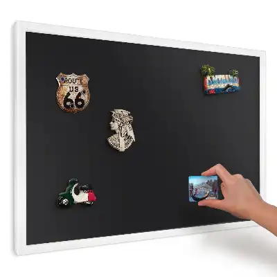 Tablica na magnesy z lodówki czarne minimalistyczne tło