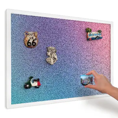 Ozdobna tablica magnetyczna Gradient turkusowo-różowa