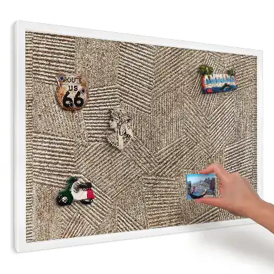 Tablica na magnesy na lodówkę Stonowana geometria