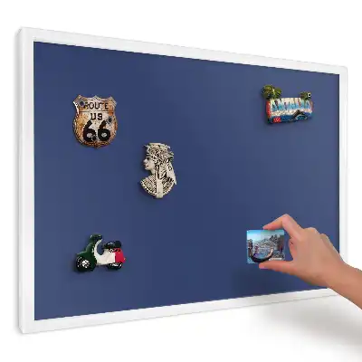 Ozdobna tablica magnetyczna w kolorze minimalistycznego głębokiego granatu