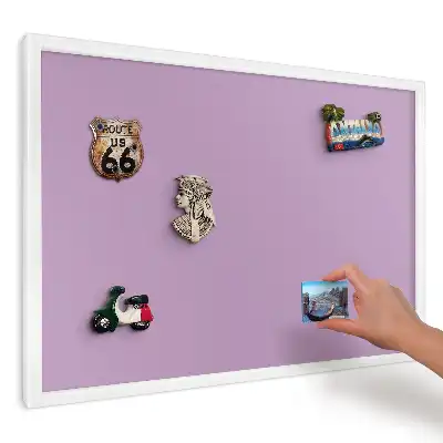 Tablica na magnesy na lodówkę w kolorze spokojnego fioletu