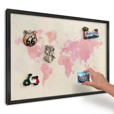 Tablica magnetyczna do kuchni Harmonijna mapa akwarela