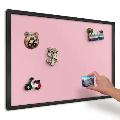 Magnetyczna tablica w kolorze harmonijnego delikatnego różu