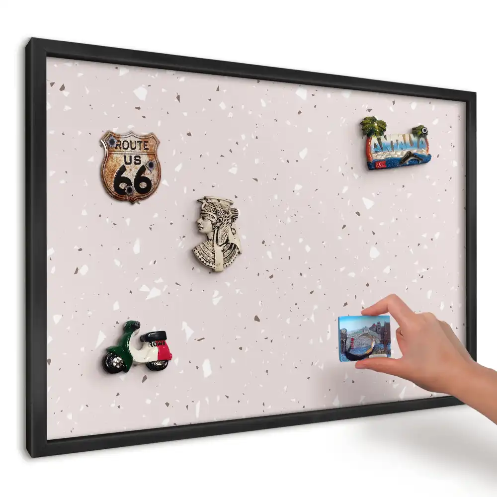 Tablica magnetyczna do kuchni wzór delikatne terrazzo