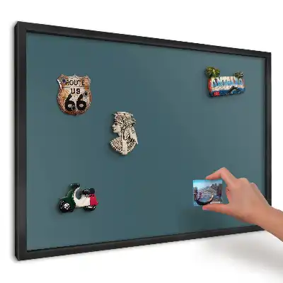 Modernistyczna elegancka tablica magnetyczna w kolorze turkusowym