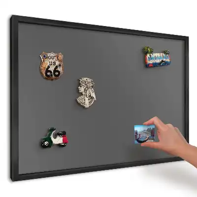 Tablica magnetyczna do kuchni Ciemnoszary minimalizm