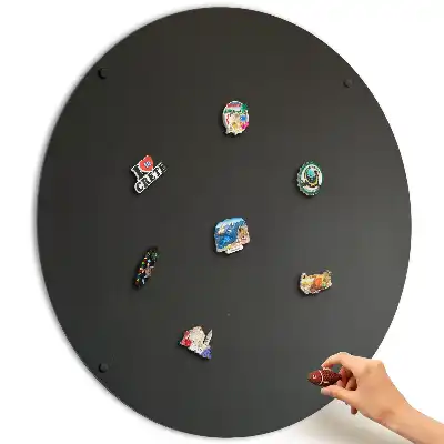 Okrągła tablica magnetyczna na magnesy z podróży fi 100 cm