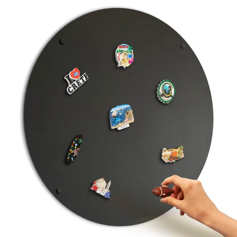 Okrągła tablica magnetyczna na ścianę o średnicy 70 cm