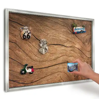 Tablica magnetyczna do kuchni Klimatyczne ciepłe drewno