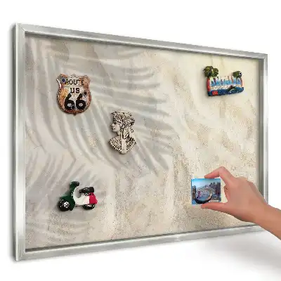 Tablica magnetyczna do kuchni Cienie palm na piasku