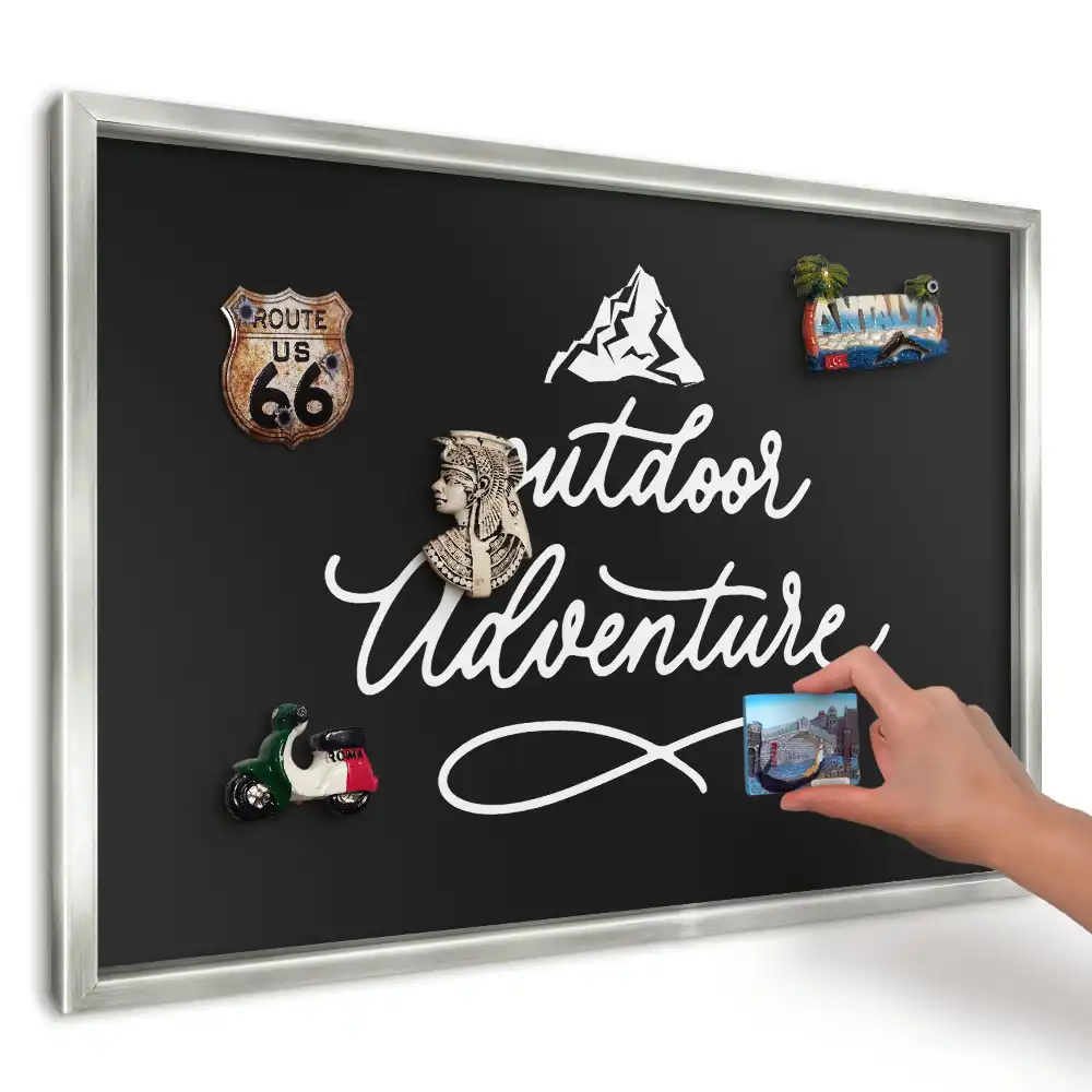 Tablica magnetyczna do kuchni z grafiką outdoor przygoda