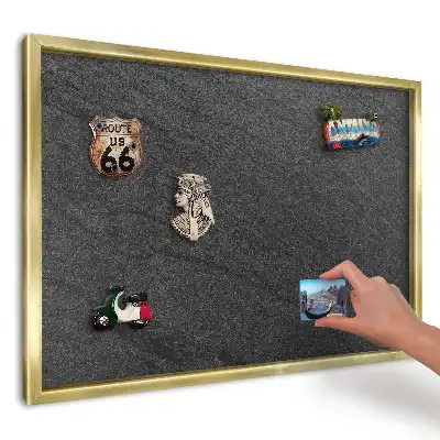 Tablica magnetyczna Czarny minimalizm z liniami