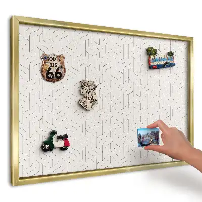Tablica magnetyczna na ścianę Falista delikatna geometria