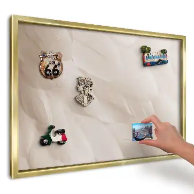 Magnetyczna tablica na ścianę Kremowe pióra elegancja