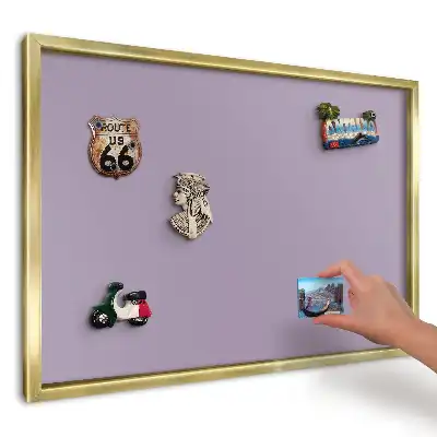 Tablica magnetyczna liliowy fiolet w stylu minimalistycznym
