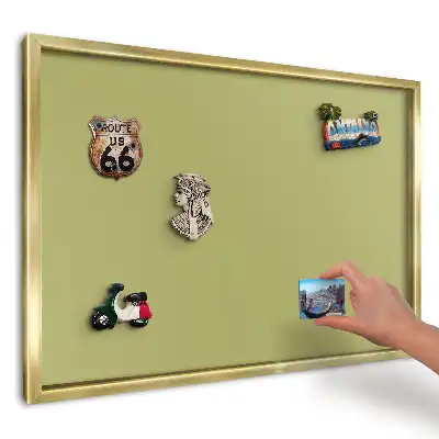 Tablica magnetyczna na ścianę w kolorze zielony vintage z jednolitym tłem