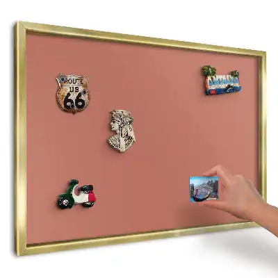 Magnetyczna tablica na ścianę w kolorze odważnego pomarańczu
