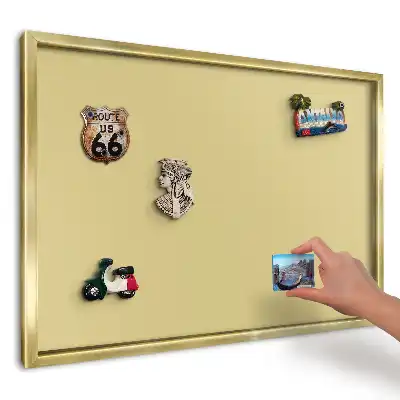 Żółta tablica magnetyczna na ścianę z motywem palety