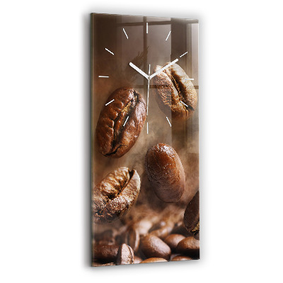 Zegar ścienny pionowy Ziarna kawy