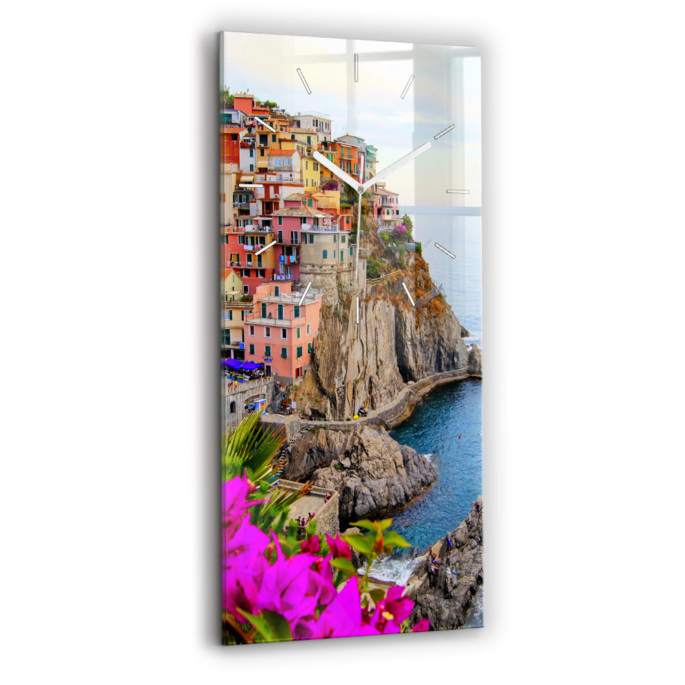 Zegar ścienny pionowy Wybrzeże Cinque Terre