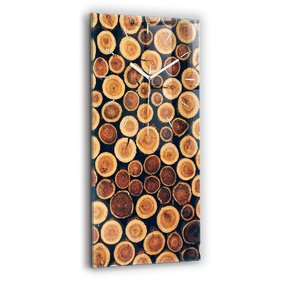 Zegar ścienny pionowy Drewno
