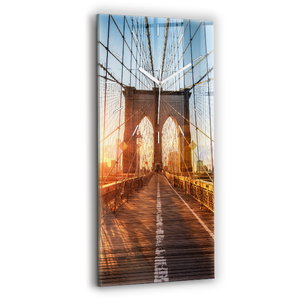 Zegar ścienny pionowy Most Brookliński NYC