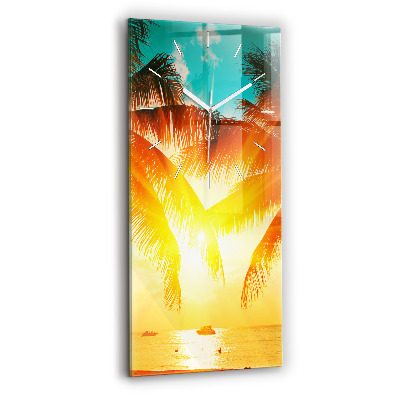 Zegar ścienny pionowy Wakacje Odpoczynek Lato