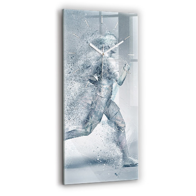 Zegar ścienny pionowy Biegnący człowiek