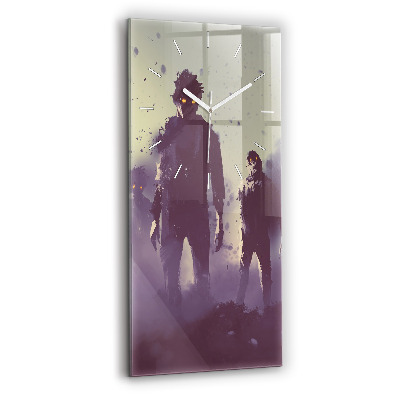 Zegar pionowy Zombie w nocy – halloween