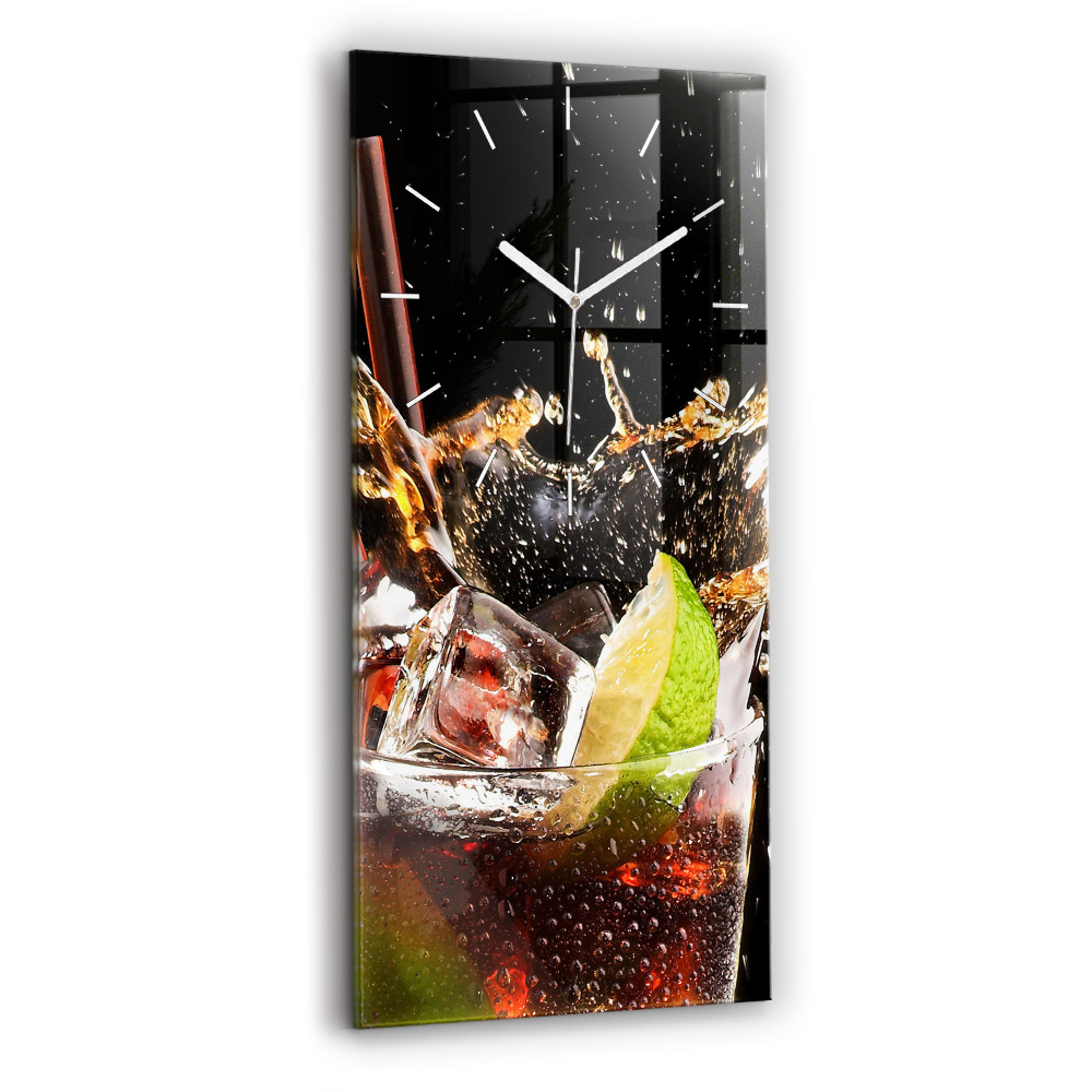 Zegar ścienny pionowy Drink z lodem