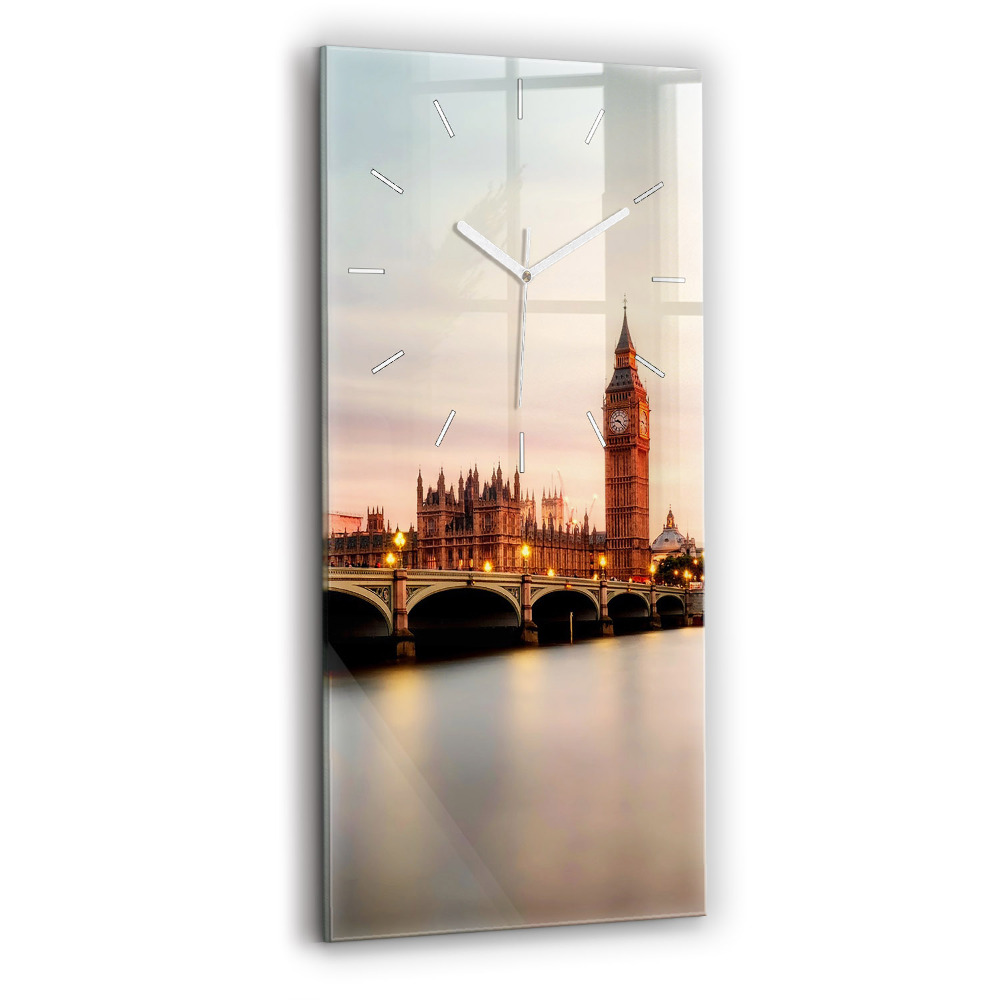 Zegar pionowy Big Ben panorama Londynu