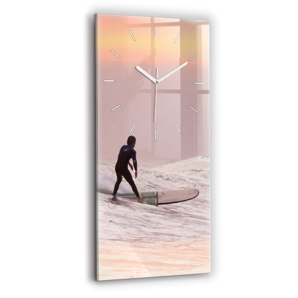 Zegar pionowy Surfer na Hawajach