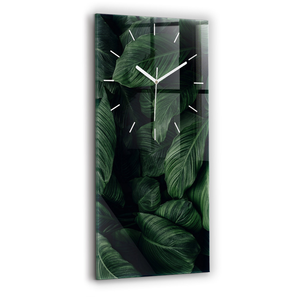 Zegar ścienny pionowy Tropikalna monstera