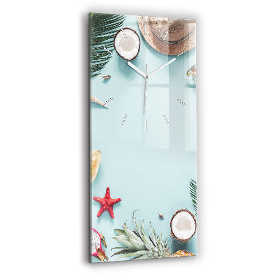 Zegar ścienny pionowy Letnia kompozycja