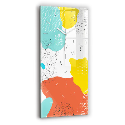 Zegar ścienny pionowy Abstrakcja POP