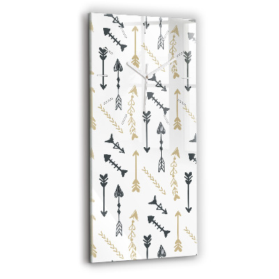 Zegar ścienny pionowy Geometryczny wzór hipsterski