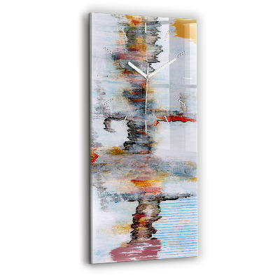 Zegar ścienny pionowy Abstrakcja