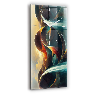 Zegar pionowy Płynący wodospad