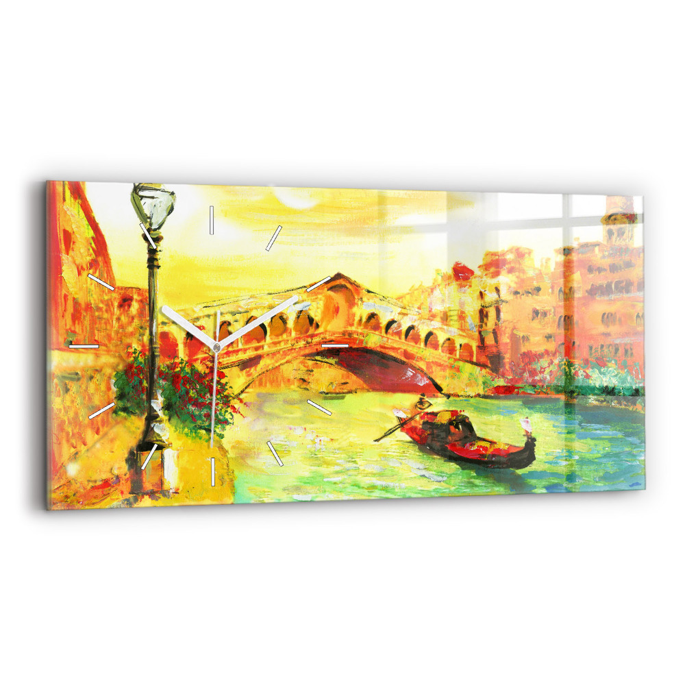 Zegar szklany poziomy Wenecja Most Rialto