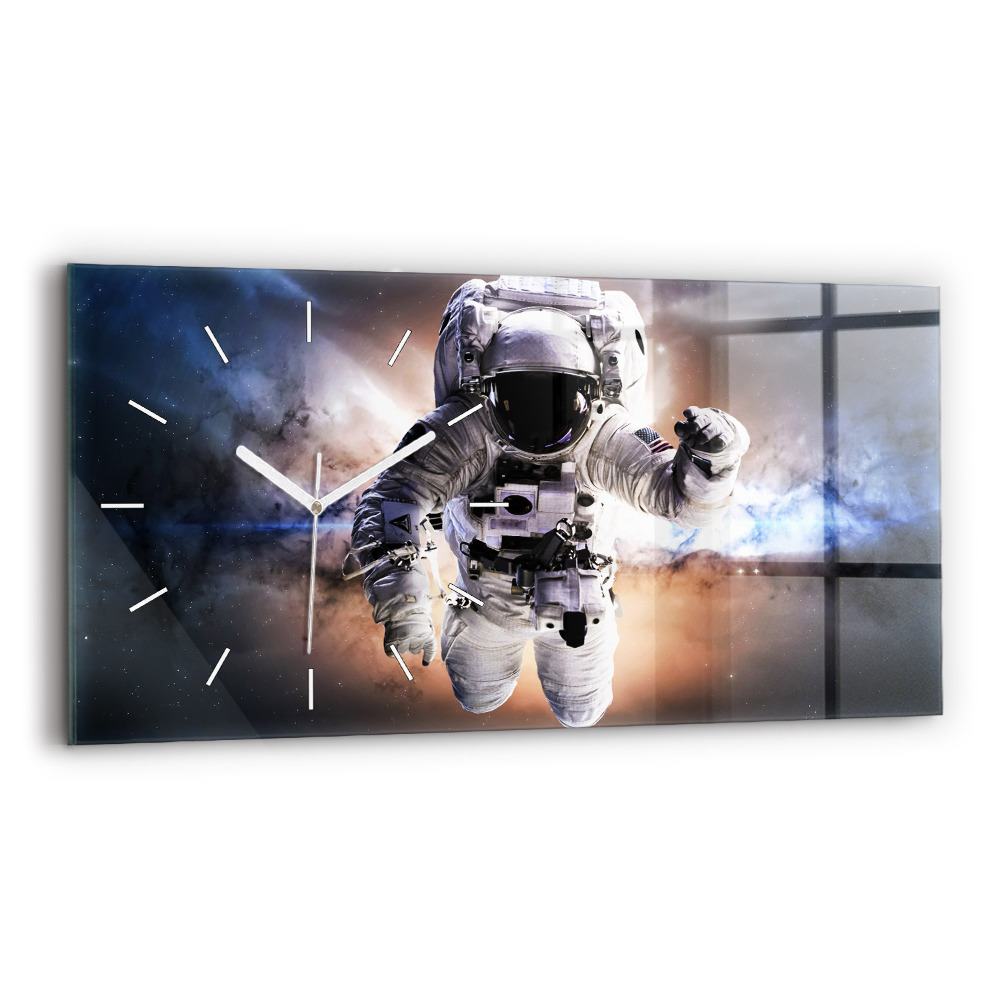 Zegar poziomy Astronauta w kosmosie