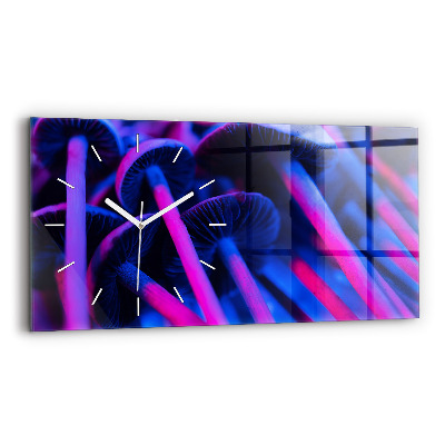 Zegar poziomy Magiczne Grzyby Kolorowe