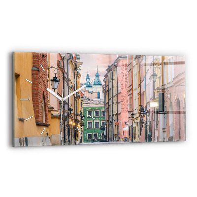 Zegar poziomy Stare miasto w Warszawie