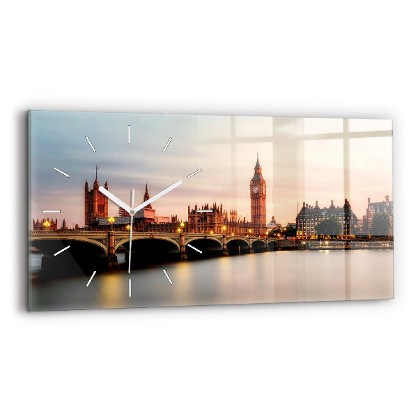 Zegar szklany Big Ben panorama Londynu