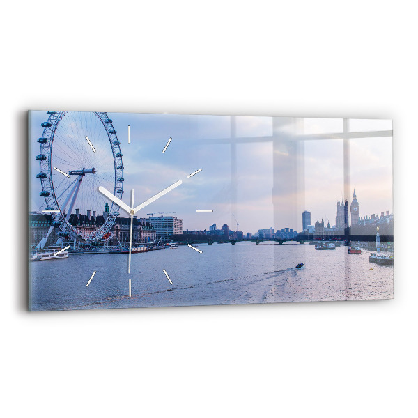 Zegar szklany London Eye panorama miasta