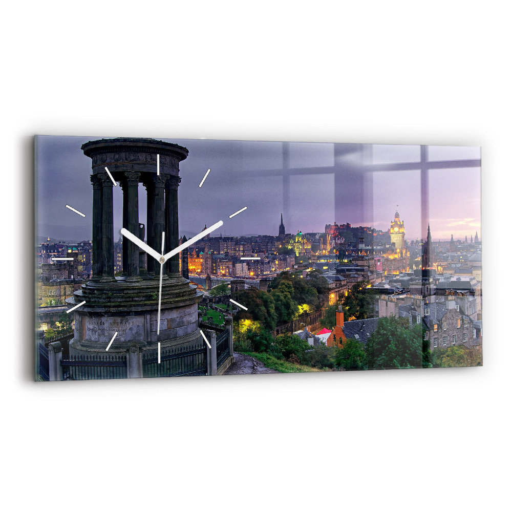 Zegar szklany Edynburg z Calton Hill