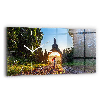 Zegar szklany poziomy Park Surat Thani Tajlandia