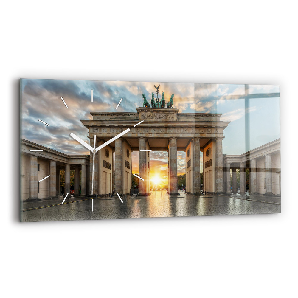 Zegar szklany poziomy Brama Brandenburska w Berlinie