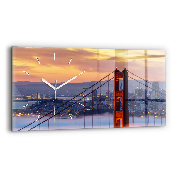 Zegar szklany poziomy Most w San Francisco