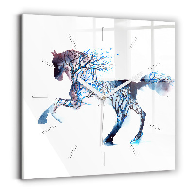 Zegar ścienny kwadratowy Natura zwierzęcia